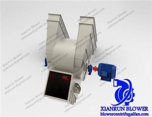 903500mm διπλό πρότυπο ανεμιστήρων Φ ανεμιστήρων κολπίσκων φυγοκεντρικό για την παραγωγή τσιμέντου