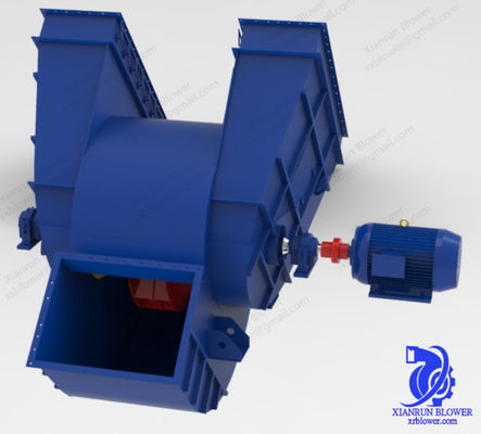 Βιομηχανικός Ανεμιστήρας Κατά Παραγγελία Με Στιβαρή Κατασκευή, Σχεδιασμένος Για Λειτουργία Σε Εργοστάσια Τσιμέντου, Βιομηχανικούς Λέβητες Και Εφαρμογές Υποστήριξης Καύσης