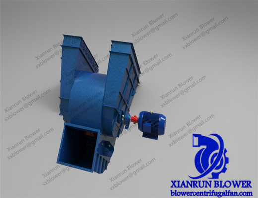 903500mm διπλό πρότυπο ανεμιστήρων Φ ανεμιστήρων κολπίσκων φυγοκεντρικό για την παραγωγή τσιμέντου