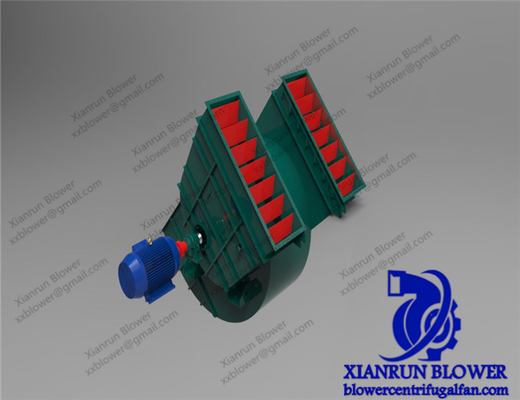 903500mm διπλό πρότυπο ανεμιστήρων Φ ανεμιστήρων κολπίσκων φυγοκεντρικό για την παραγωγή τσιμέντου