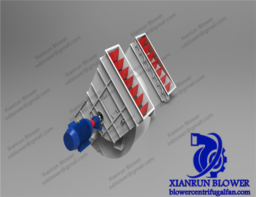 903500mm διπλό πρότυπο ανεμιστήρων Φ ανεμιστήρων κολπίσκων φυγοκεντρικό για την παραγωγή τσιμέντου